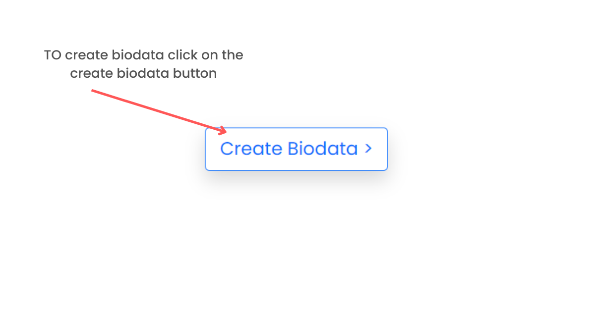 step 4 click on create biodata button